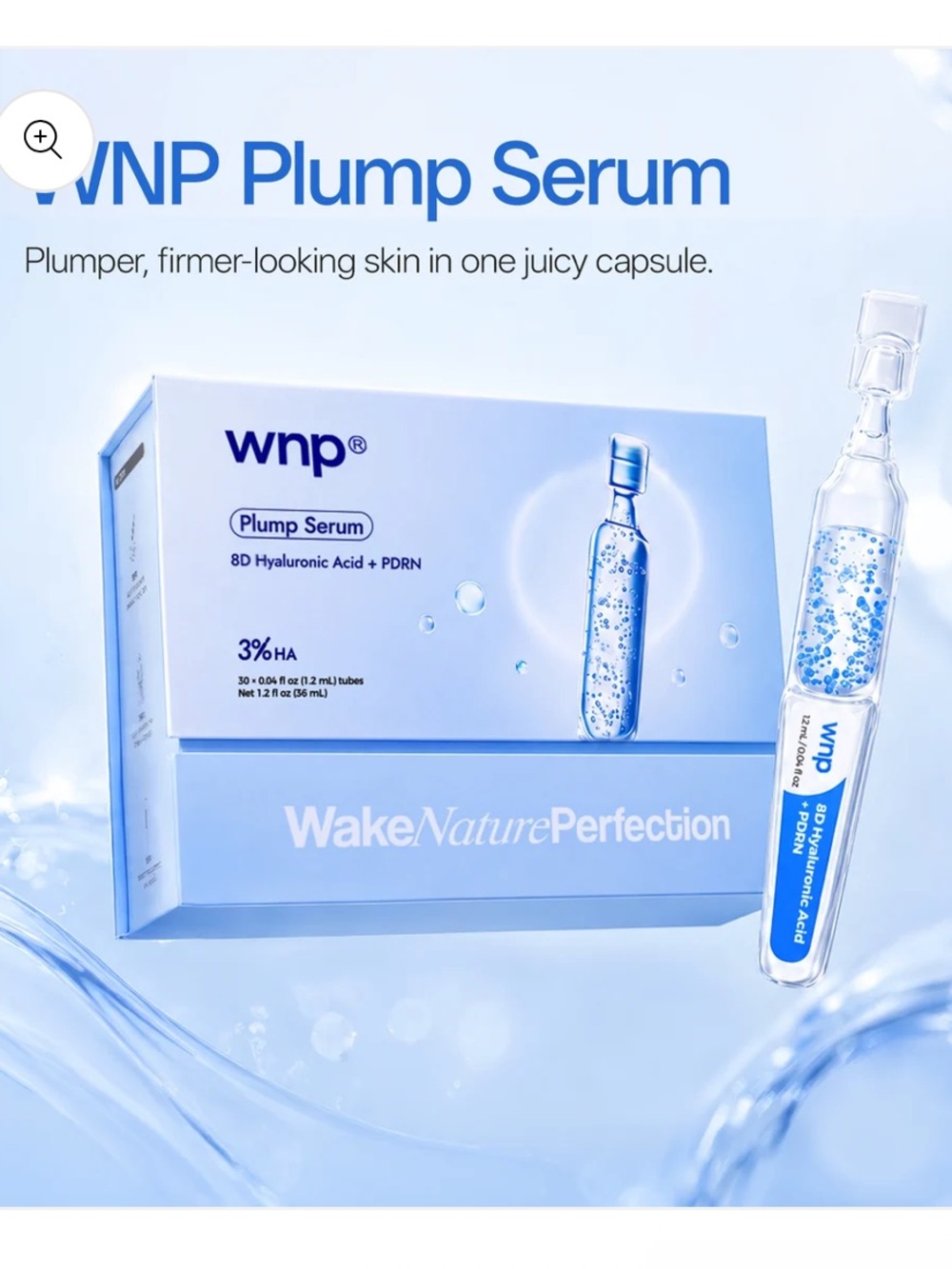 wnp - Plump Serum - Hydrating Hyaluronic Acid Serum
